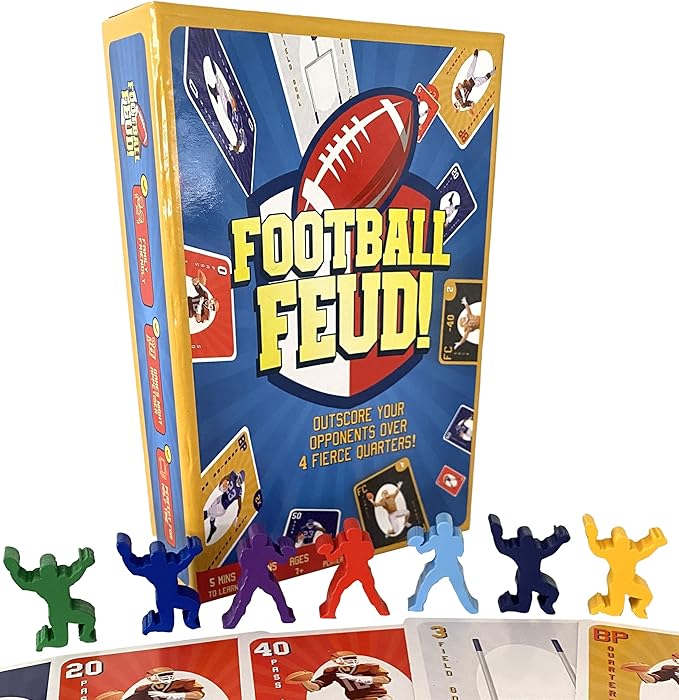 Fast, Fun Football Card Game for Families, Games Nights, Vacations & Tailgates | Enjoyed by Kids, Teens and Adults | Great Football Gift, Birthday Present, Stocking Filler