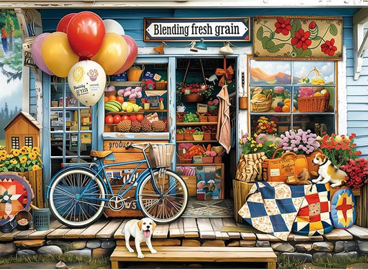 300 Piece Puzzles for Adults Dog Fruit Balloon Puzzle 300 Pieces Jigsaw Puzzles for Adult Kids Elderly Puzzle Game Adult Puzzles Family Challenging Game Home Decor Gift Toy 20.5x15IN