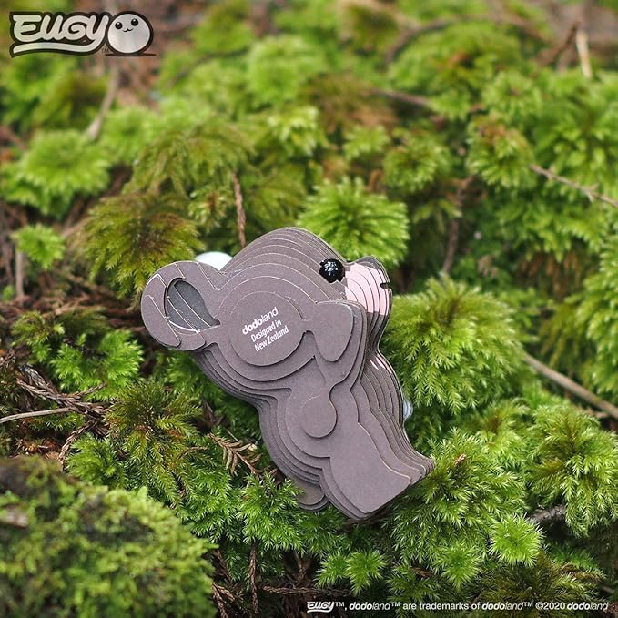 Eugy Bear 3D Puzzle, 26 Piece Eco-Friendly Educational Toy Puzzles for Boys, Girls & Kids Ages 6+