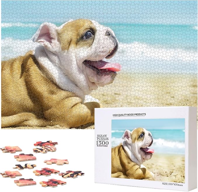 Custom Puzzle, Personalized Puzzle from Photos, Customized Puzzle 120/200/300/500/1000/1500 Pieces for Family, Christmas, Pet, Birthday, Wedding Gift