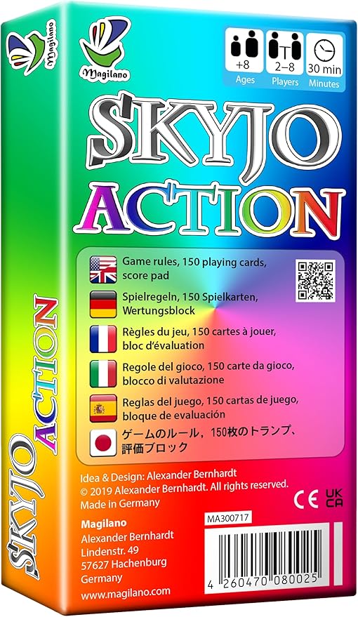 magilano SKYJO Action The New exciting Card Game for Kids and Adults.