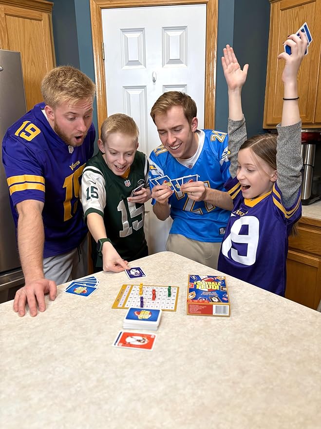 Fast, Fun Football Card Game for Families, Games Nights, Vacations & Tailgates | Enjoyed by Kids, Teens and Adults | Great Football Gift, Birthday Present, Stocking Filler