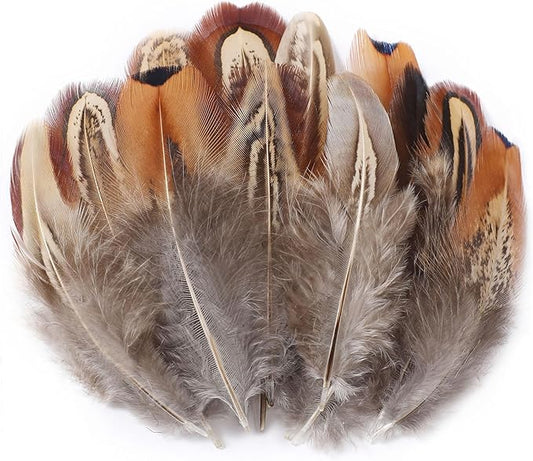 Soarer Mixed Natural Craft Feathers - 300pcs 3-5inch Natural Feathers for Dream Catcher Supplies, Home Party, Hats and Jewelry Accessories and DIY Crafts（Mixed Natural）