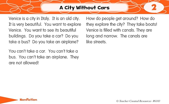 Teacher Created Resources 6183 1st Gd Reading & Comp Cards 2.25 H x 5.25 L x 8.625 W, Medium