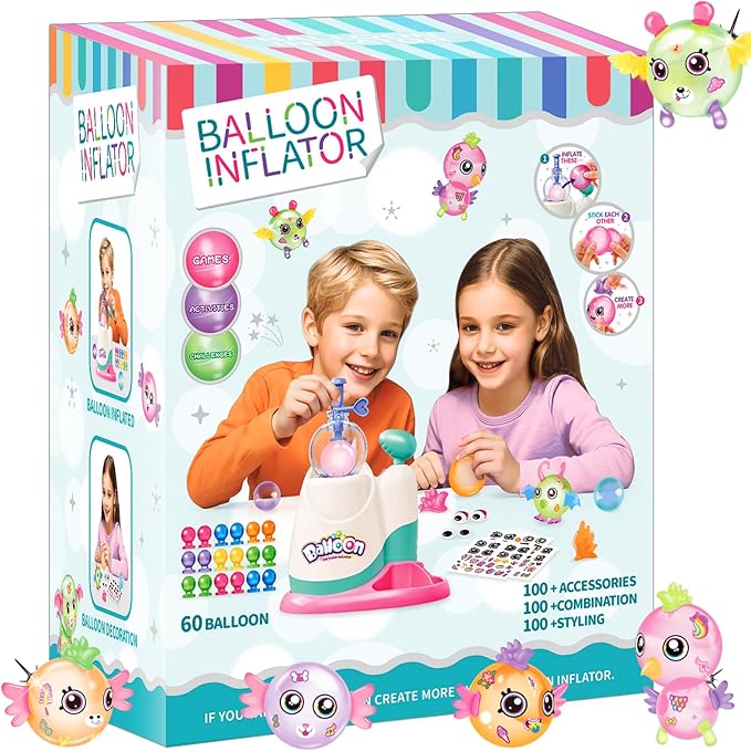 DIY Balloon Animal Kit Toys, Craft Kits for Kids, Make Your Own Magic Balloon, Arts & Crafts for 3 4 5 6 7 8 9 10 11 12 Year Boys and Girls, DIY Creative Activity Birthday Gifts Ages 3+