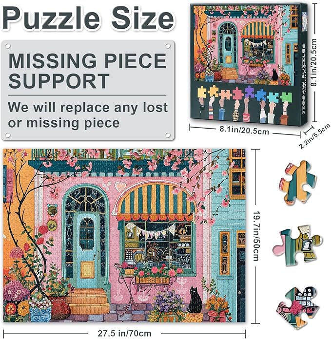 Black Cat Jigsaw Puzzles Challenging 1000 Piece Jigsaw Puzzles for Adults Landscape 1000 Pieces Jigsaw Puzzle Family Game Finished Size 19.5 x 27.5 Inch