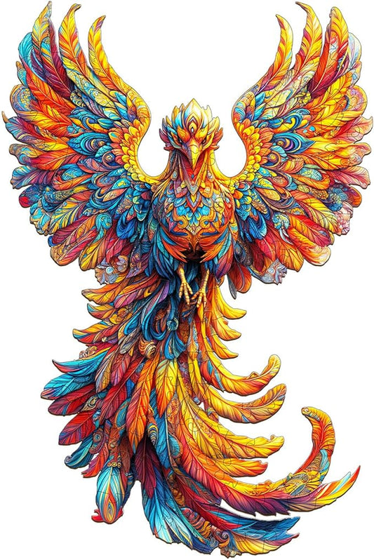 Wooden Puzzles for Adults - Flameborn Wooden Jigsaw Puzzle, Unique Animal Shaped Wood Puzzles Adult, Christmas Birthday Gifts for Friends/Family, Home Decor 8.5 * 5.6in 70pcs