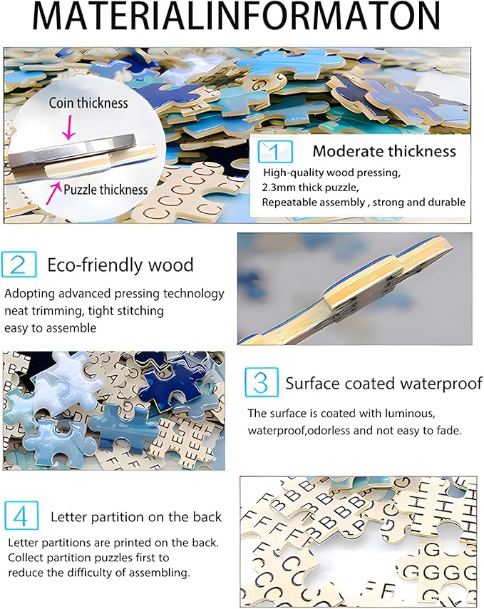 Jesus 1000 Pieces, Give Me Your Hand, HD Wooden Adult Jigsaw Puzzle, Family Fun, Relaxation, Decoration and Gift Giving. Puzzle Size: 29.5x19.7 in and 1:1 Original Picture Poster