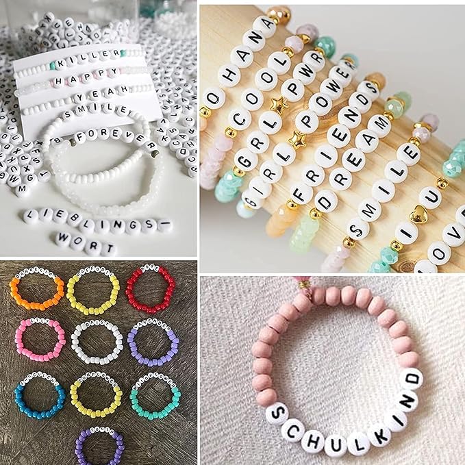 LIS HEGENSA Pony Beads Bulk,Kandi Beads for Necklace Jewelry Making Hair Braiding,Bracelets Making Kits,Hair Bead,Bracelet Plastic Bead for Crafts Braids Girls(48 Color,2200PCS)