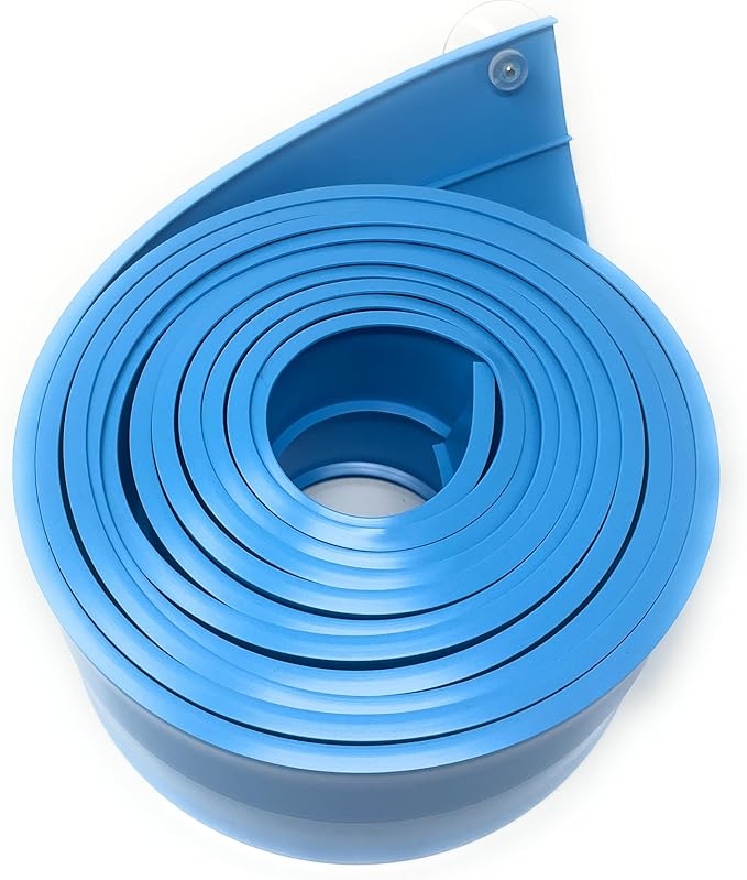 FlexTrack 5000 Flexible Race Car Track for Kids Toy with Suction Cups Compatible with Hot Wheels and Diecast 1/64th Cars and More 15 Feet Long Rolls Up Portable Racetrack (Daytona Blue)