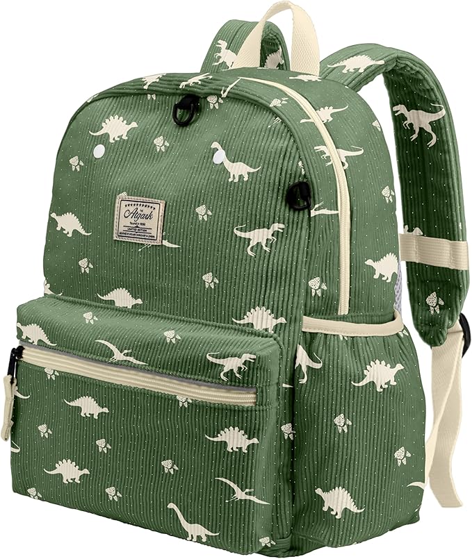 Corduroy Kids Backpack for Boys 6-10: Boys Girls Backpacks for Elementary Kindergarten 15” H Fit Folder