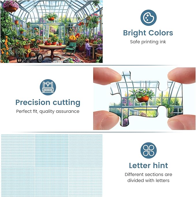 500 Piece Puzzles for Adults,Jigsaw Puzzles 500 Pieces Garden Plants Puzzle for Adults Senior Fruit Puzzle Games Premium Cardboard Home Decors Family Challenge Toys Gift