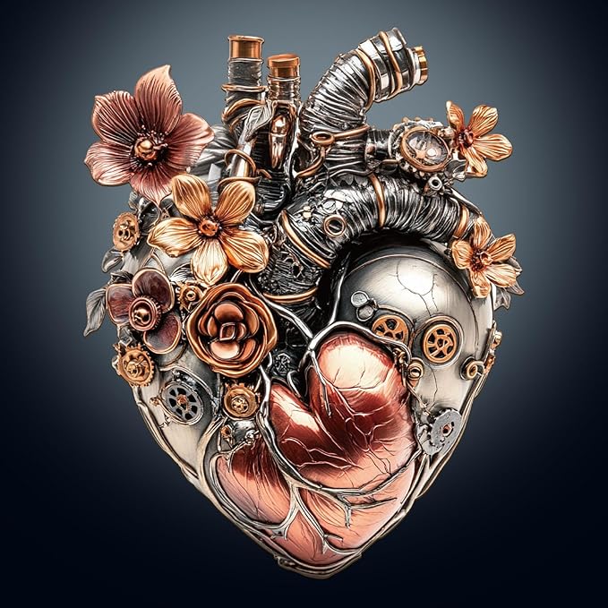 Wooden Puzzles for Adults, Mechanical Heart Wooden Jigsaw Puzzle, Unique Shaped Wood Puzzles Adult, Fun Gifts for Friends and Family, Heart Puzzle Home Decor (XL-18.2 * 14.6in 390 Pieces)