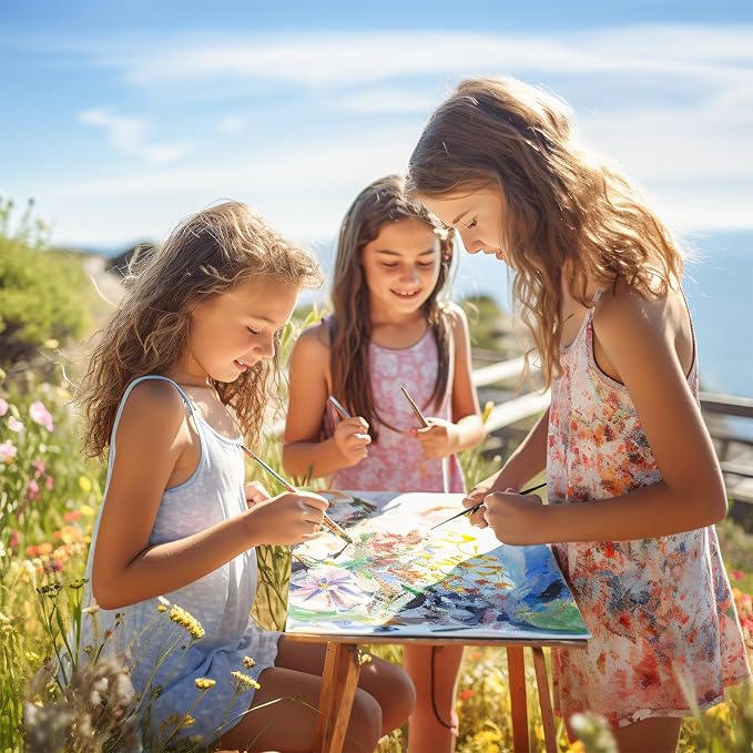 Simetufy Canvas Boards for Painting 8x10In, 90 Pack Bulk Canvases for Painting - Cotton Canvas Panels for Oil, Acrylic & Watercolor Painting.