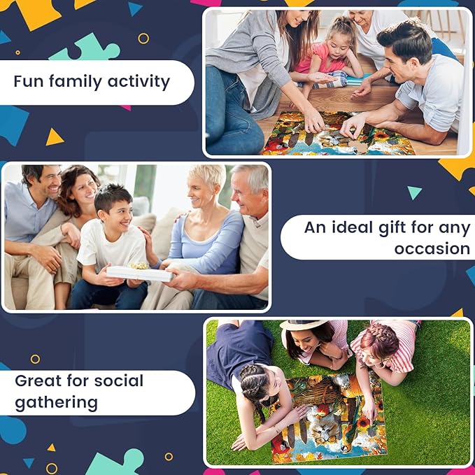 300 Piece Jigsaw Puzzle for Adults Cat Pumpkin Puzzle Recycled Cardboard Paper Puzzles Coolest Difficult Puzzles for Kids Adults Elderly Perfect for Family Games 20.5 * 15IN