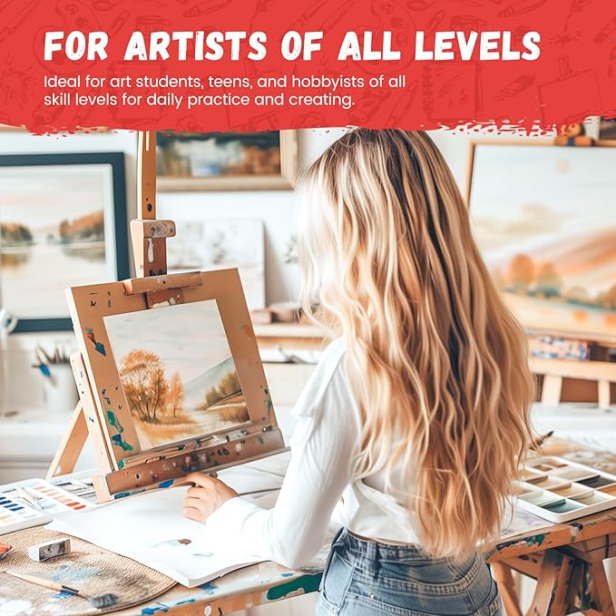 Simetufy 56 Pack Canvas Boards for Painting 5 x 7 inch Bulk, Blank Canvas Panels, Pre-Primed Acid-Free 100% Cotton for Acrylics Oil Watercolor Paints