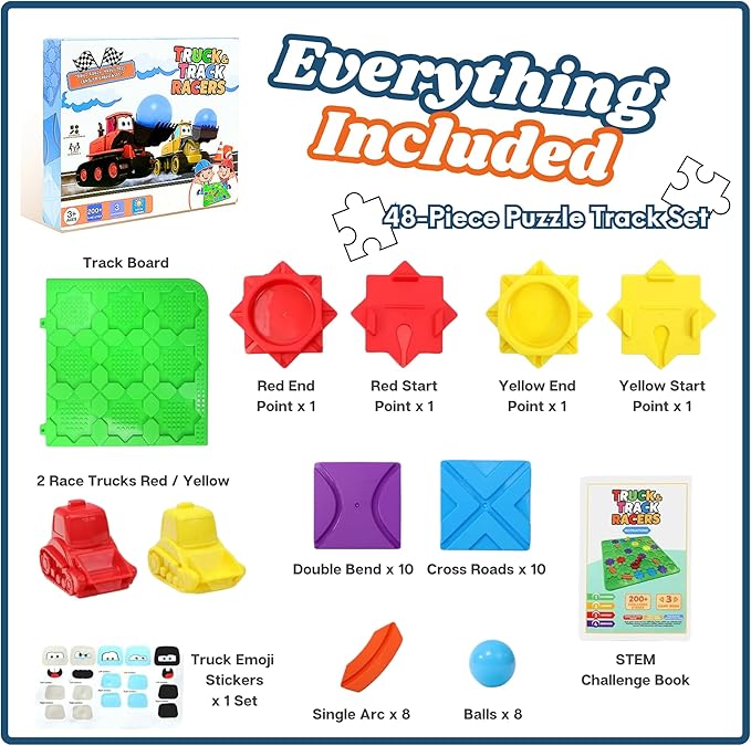 Logic Road Builder Game – STEM Board Game for Kids Ages 4-6 with 200+ Challenges | Educational for Boys and Girls, Perfect Holiday Toy.