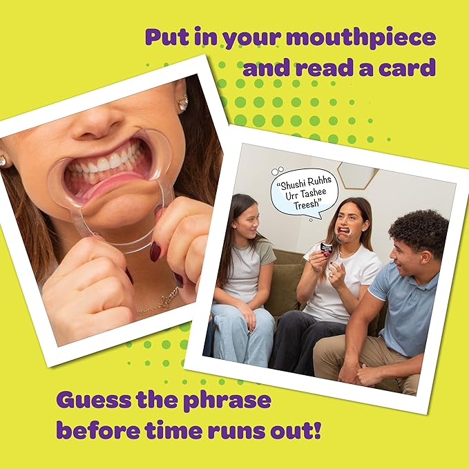 Mouth Off Card Game - Family Games for Kids and Adults, Guess The Phrase Before The Timer Runs Out, Family Game Night, 4-8 Players, Ages 8+