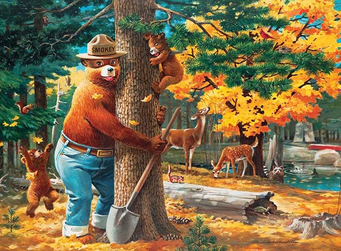 MasterPieces 100 Piece Licensed Jigsaw Puzzle for Kids - Smokey Bear - 14"x19"