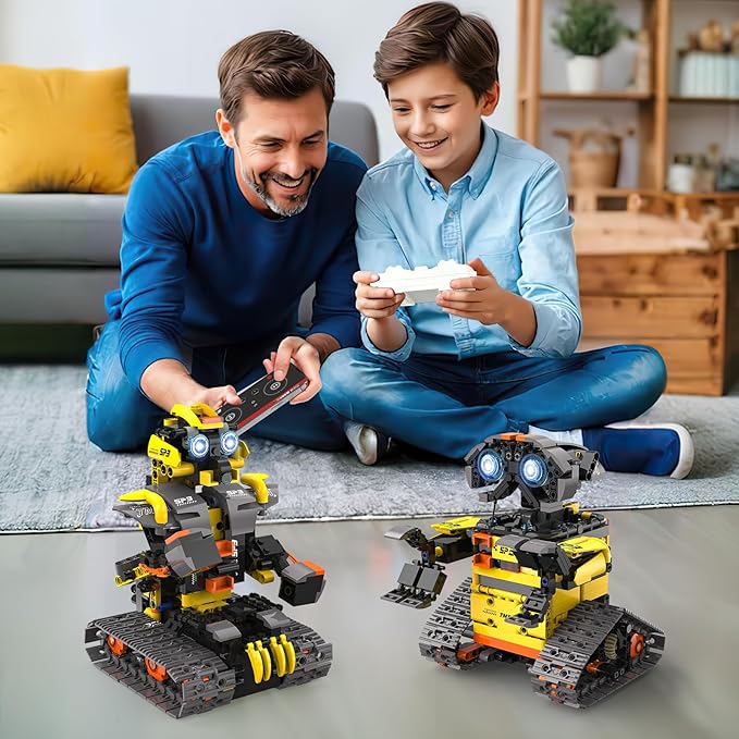5 in1 Stem Robot Building Kit for Kids Ages 8-13, 688 PCS Remote & App Controlled Dinosaur Car Building Toys for Kids Science Learning, Birthday Gifts for 8 9 10 11 12+ Years Old Boys Girls