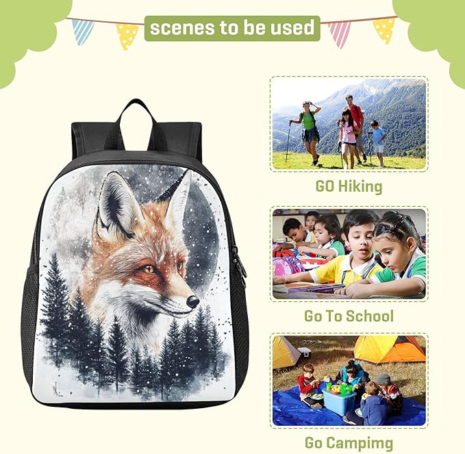 Pine Fox Toddler Backpack for Boys Girls 3-6 Bookbag for Preschool Small Kindergarten Elementary Backpackss for Kids for Travel