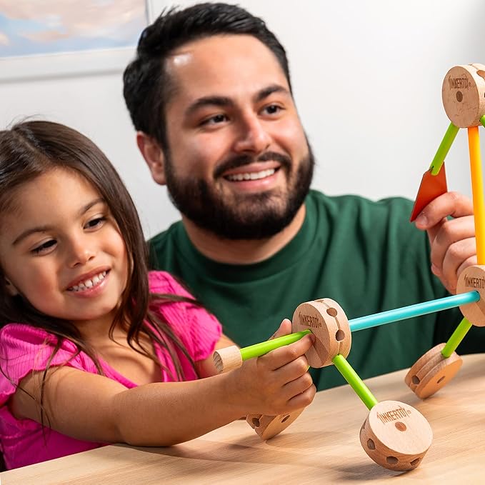 TINKERTOY - Retro Building Set Tin - 85 Pieces