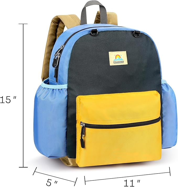 STEAMEDBUN Kids Backpack for Boys 4-6: Boys Backpacks for Elementary - 15 inch Backpack for Kindergarten