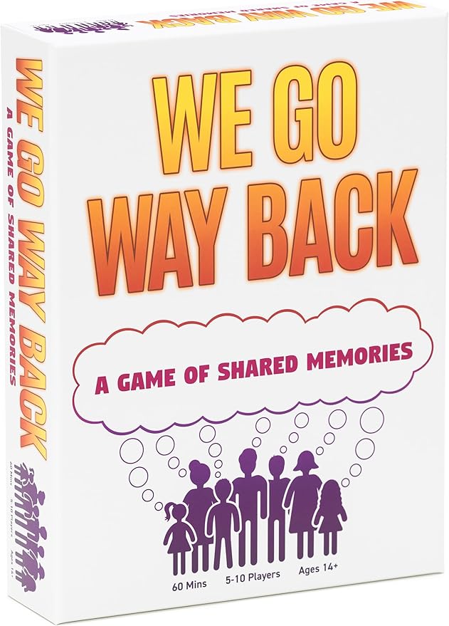 We Go Way Back – Board Games for Adults – Family Games – Party Games - Game Night – Give Clues, Cues, and Codes - Best Friend Game – Do You Know Your Family and Friends