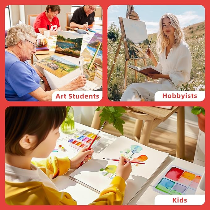 Simetufy Canvas Boards for Painting 8x10 120 Pack Primed Acid Free Small Blank Cotton Canvas Panels for Acrylic Watercolor Gouache Oil Paint