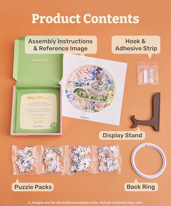 3D Puzzle Plate 124 Pieces - Floral Ballet with Birds - Jigsaw Puzzle for Adults, Decorative Plate with Durable Plastic Pieces, Ideal Gift for Home or Office Décor [PL1013]