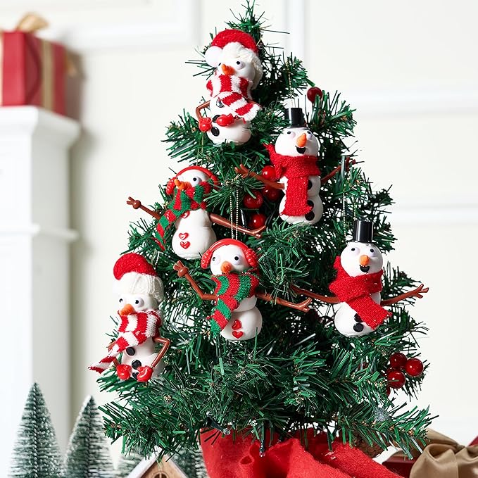 JOYIN Christmas Build a Snowman Craft Kit, 6 Pack Modeling Clay DIY Make a Snowman Kit for Christmas Arts and Craft Activities, Xmas Gift Stocking Stuffers for Kids, School Funny Toy Party Favor