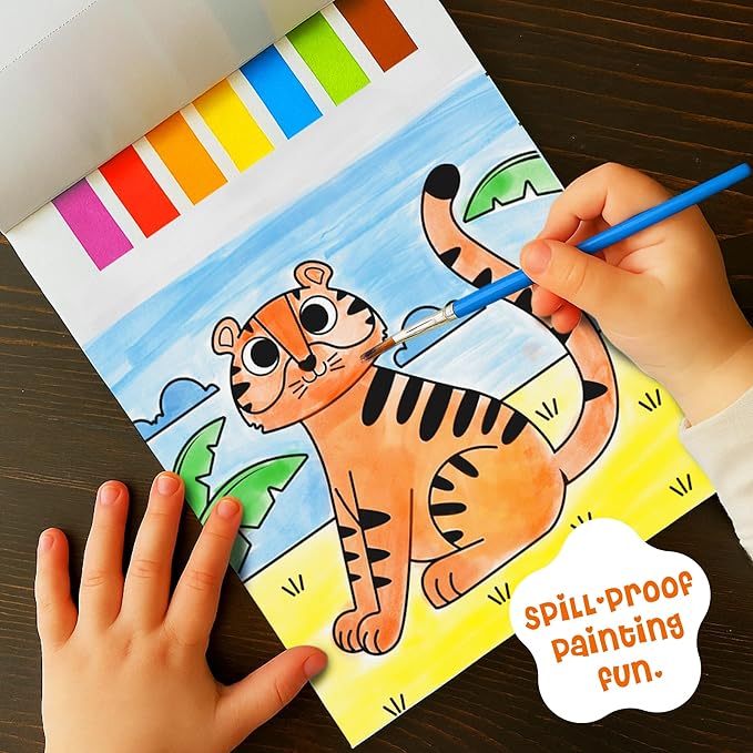Watercolor Fun Value Pack - 2 Paint with Water Kits for Toddlers - Water Painting for Toddlers - Travel Activities for Kids Ages 4-8 - Screen Free Birthday Gifts (Dinosaurs - Jungle)