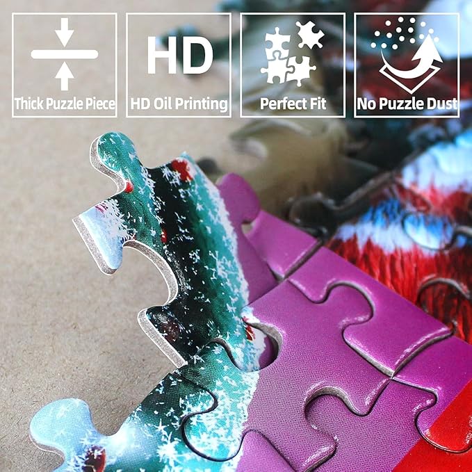 Blueforest National Parks Vintage Poster 1000 Piece Puzzle for Adults - Challenging Jigsaw Puzzle Featuring Zion, Yellowstone, Yosemite, Hawaii & Everglades Landscape Art