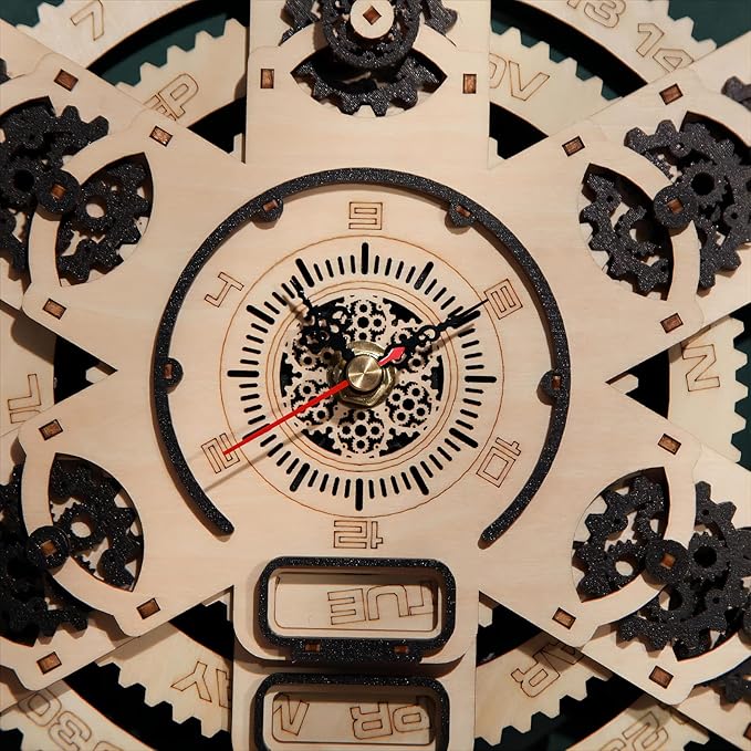 3D Wooden Puzzles Calendar Model Kits, Brainteaser and Puzzle for Christmas/Birthday,Gifts for Adults and Teens to Build Combination