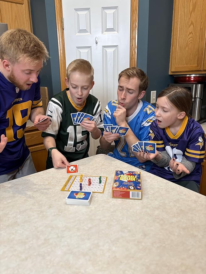 Fast, Fun Football Card Game for Families, Games Nights, Vacations & Tailgates | Enjoyed by Kids, Teens and Adults | Great Football Gift, Birthday Present, Stocking Filler