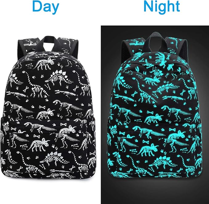 Kids School Backpack with Lunch Box for Boy Kindergarten BookBag School Bag Preschool Kindergarten Toddler Backpack (Luminous)