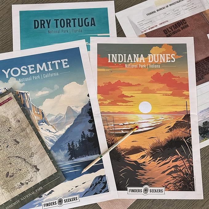 Mystery Game | National Parks Trail of Secrets – Be a Detective and Investigate an Unsolved case, Escape Room Puzzle Game, for Date Night, Family Night or Solo.