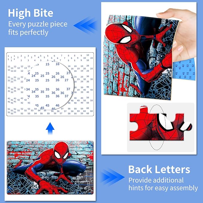 Kids Puzzles, Puzzle for Kids Ages for 5,6,7,8,9,10,11,12 Boys and Girls Toy Puzzles, 60 Piece Coloful Jigsaw Puzzle