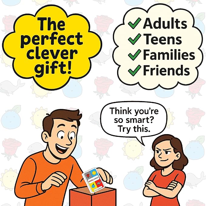 Mishy Match Award-Winning Card Game - The Hardest Easy Game Ever - Hilarious Brain-Melting Party Game - Card Games for Adults and Teens - Silly Gifts for Adults & Teens - Mensa Games
