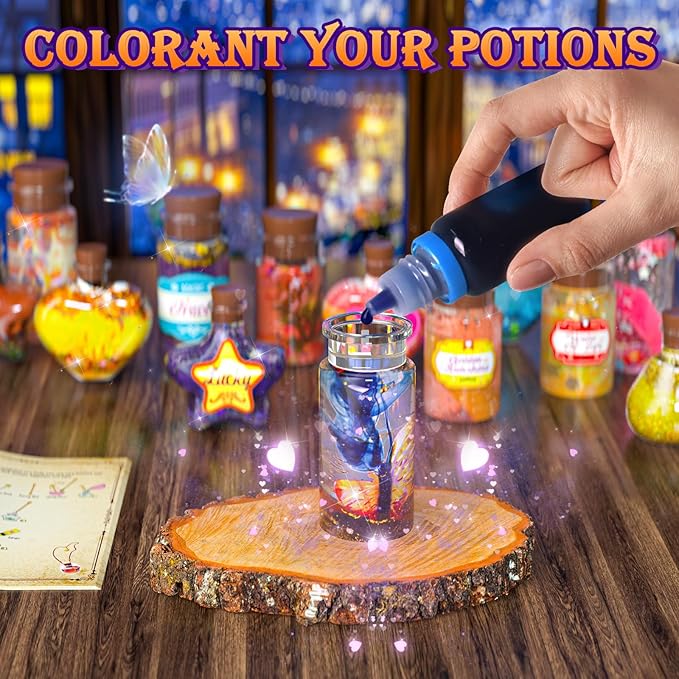 Magic Potion Kit for Girls - Fairy Potions Kit 22 Potions Magic Mix Kit for Kids 6 7 8 9 10 12+ Years Mystery Potion Making kit Art Craft Kit Gifts Toys for Christmas Halloween Birthday