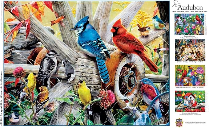 MasterPieces Audubon - Backyard Birds 300pc Ezgrip Puzzle