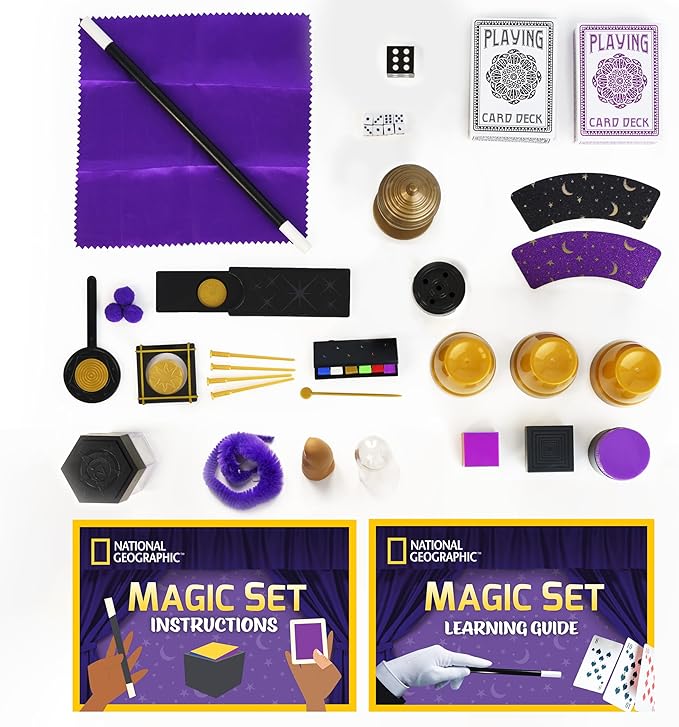 Blue Marble National Geographic Mega Magic Set - More Than 75 Magic Tricks for Kids to Perform with Step-by-Step Video Instructions for Each Trick Shown by a Professional Magician (Amazon Exclusive)