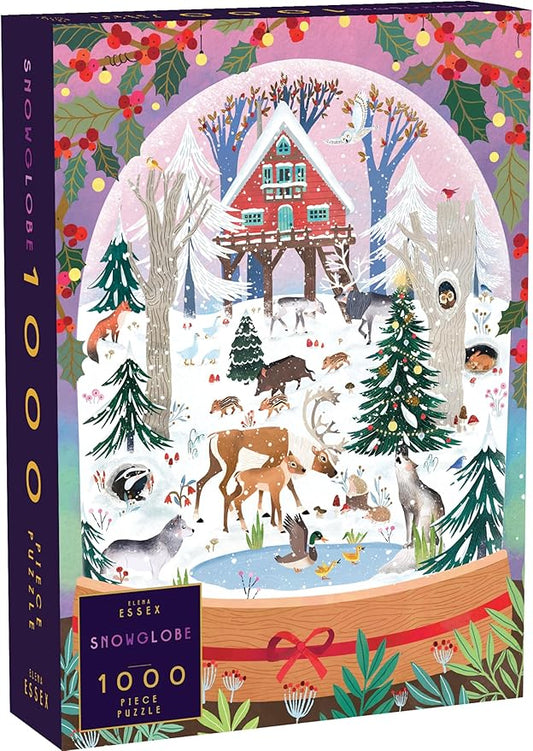 Christmas Puzzle - Snowglobe | Christmas Puzzles 1000 Pieces | Puzzles for Adults 1000 Pieces | Jigsaws Size 28 x 20 inches | Elena Essex Puzzles
