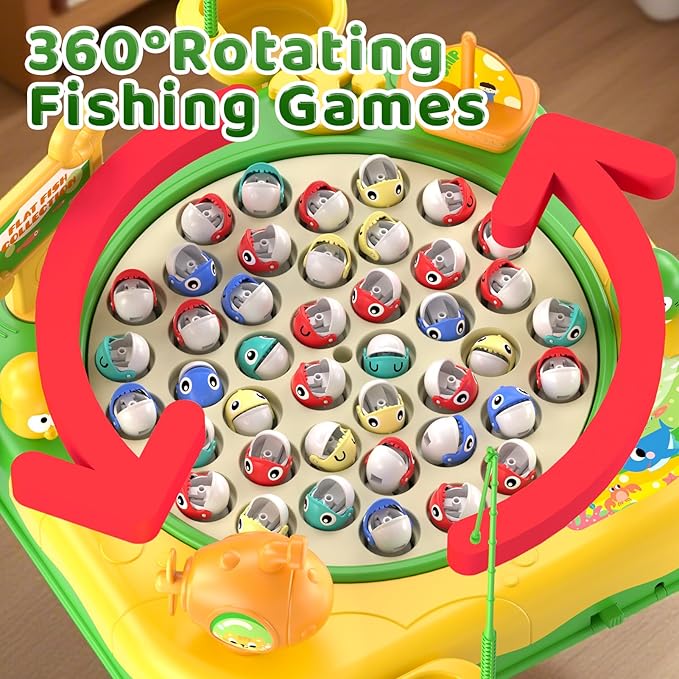 Magnetic Fishing Game for Kids Toddlers Ages 3-5 5-7, Kids Toddler Fishing Game Fish Toy Board Game for Toddlers 3 4 5 6 7 8 Years Old, Birthday Gifts