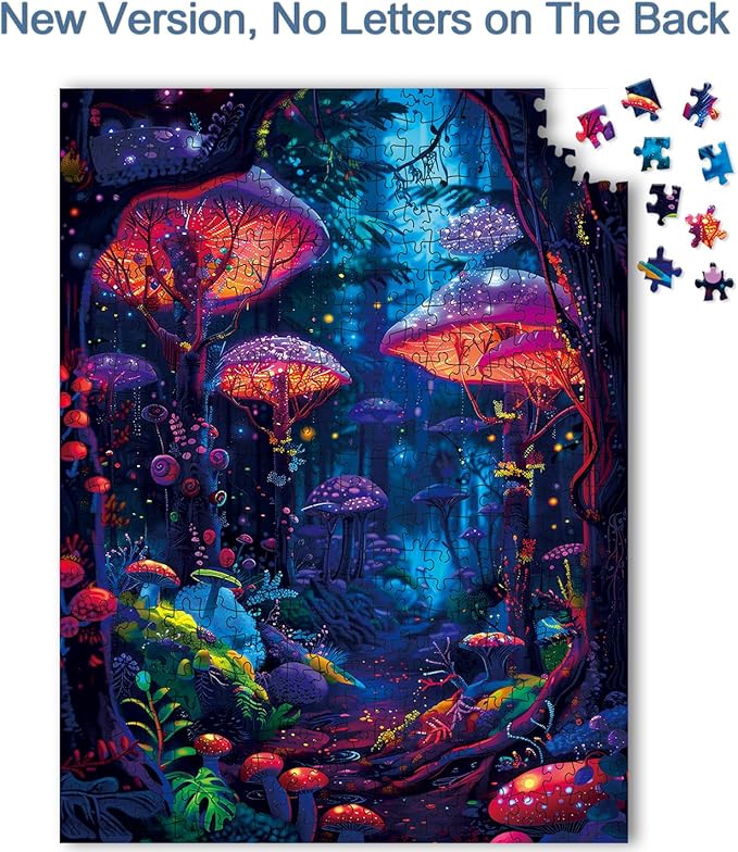 500 Piece Jigsaw Puzzle for Adults, Challenging Hard Puzzles for Kids and Teens Gift Choice Colorful Jellyfish (Multi-Magic World)
