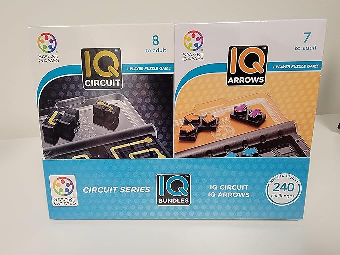 SmartGames IQ Bundles Circuit Series, Ages 7-Adult