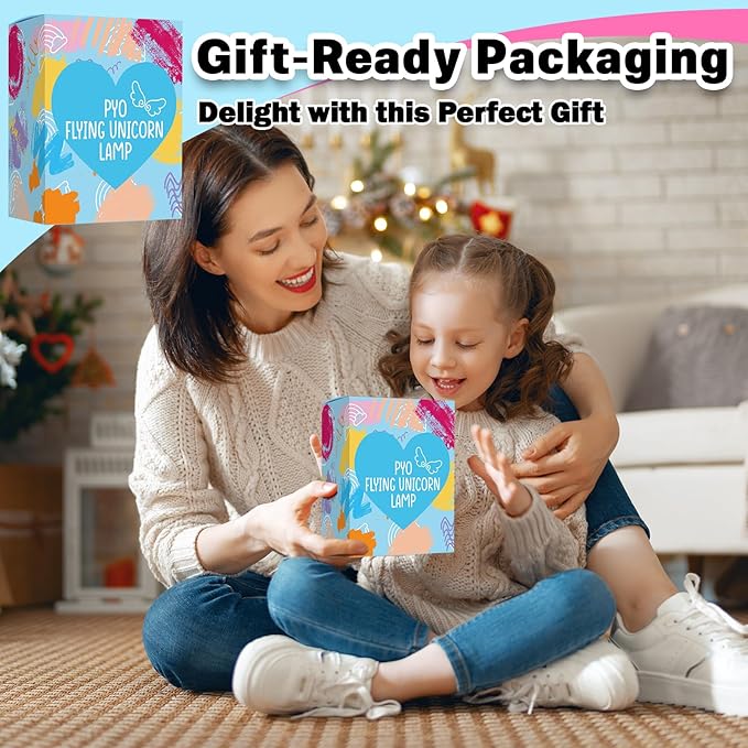 FUNZBO Paint Your Own Unicorn Lamp Kit - Arts and Crafts Supplies Painting Kits for Kids Teens Adults, DIY Night Light Unicorn Toy for Toddler Girls Age 3 4 5 6 7 8 9 10 11 12 13 + Birthday Gifts