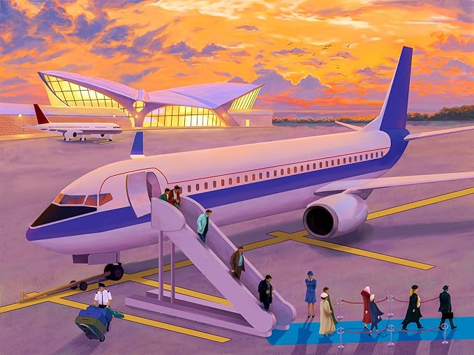 Large Piece Jigsaw Puzzle – Easy & Colorful, Dementia & Memory Activities for Seniors, Elderly Gifts, 16 Pieces, Golden Travel