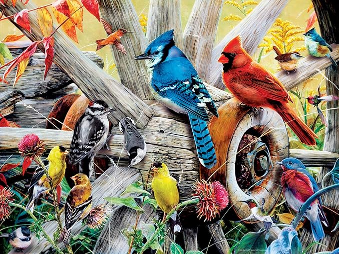 MasterPieces Audubon - Backyard Birds 300pc Ezgrip Puzzle