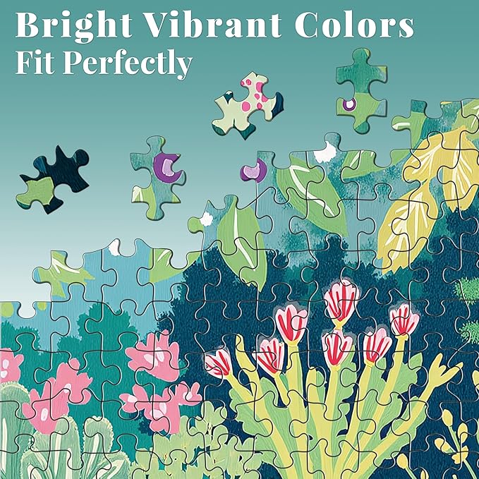 Jigsaw Puzzles for Adults 1000 Pieces, Plant Garden Puzzle, Colorful as Home Wall Decor for Family Challenging Games